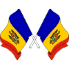 Deux drapeaux Moldavie