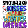 Snowflake kisses and winter wishes