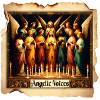 Angel choir by candlelight