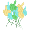 Middle Finger Flower Misanthrope