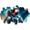 Astronaute dans le cosmos