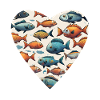 Aquarium Heart Underwater Treasure
