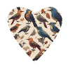 Feather Love Heart Motif