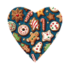 Festive Pastry Christmas Heart