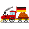 Germany Flag Basketball Railway