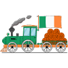 Ireland Flag Basketball Railway