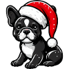 Bouledogue français Joyeux Noël