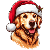 Père Noël Retriver doré