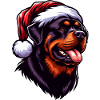Rottweiler Christmas Spirit