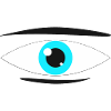Oeil Manga turquoise