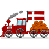 Denmark Flag Basketball Railway