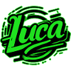 Luca Name Graffiti grün