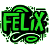 Felix Name Graffiti green