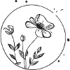 Poppy in circle