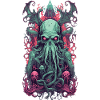 Gothic Demon Underworld Halloween Tentacle Monster