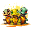 Baby turtles squad
