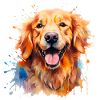 Aquarelle Golden Retriever