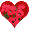 Poppy heart