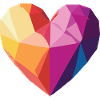Amour - Cœur Low Poly