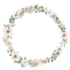 Cute Flower Wreath Customizable