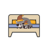 Schlafanzug Waschbär Pyjama Geschenk