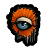 Eye: Orange Flower
