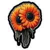 Eye: Orange Flower