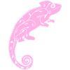 Pink chameleon