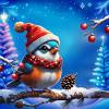 Sweet, small and friendly Christmas bird