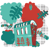 Organic graphic illustration