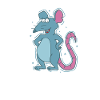 Fier rat rongeur de compagnie