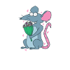Rat with Flowers Nature Rodent