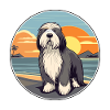 Bearded Collie Cane Razza Cartone Animato Kawaii Clipart