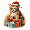 Christmas Kitten 3