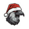 Crow Raven Christmas Animal Head
