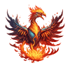 Phoenix / Vogel / Tier / Fabelwesen / Feuer