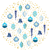 Xmas Galaxy Blue