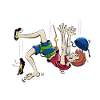 Crashing climber