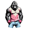 Boxe Boxeur Gorille