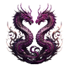 Two Mystical Dragons