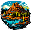Landschaft - Illustration