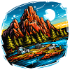 Landschaft - Illustration