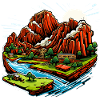 Landschaft - Illustration