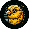 Comic Canary Bird Yellow