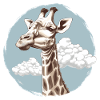 Giraffe im Himmel