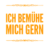 ich strenge mich an