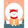 Chat mignon Noël