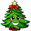 Cute Christmas tree with star