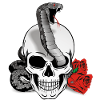 Skull Snake - Skull with snake