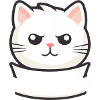 Katze mit Namensschild